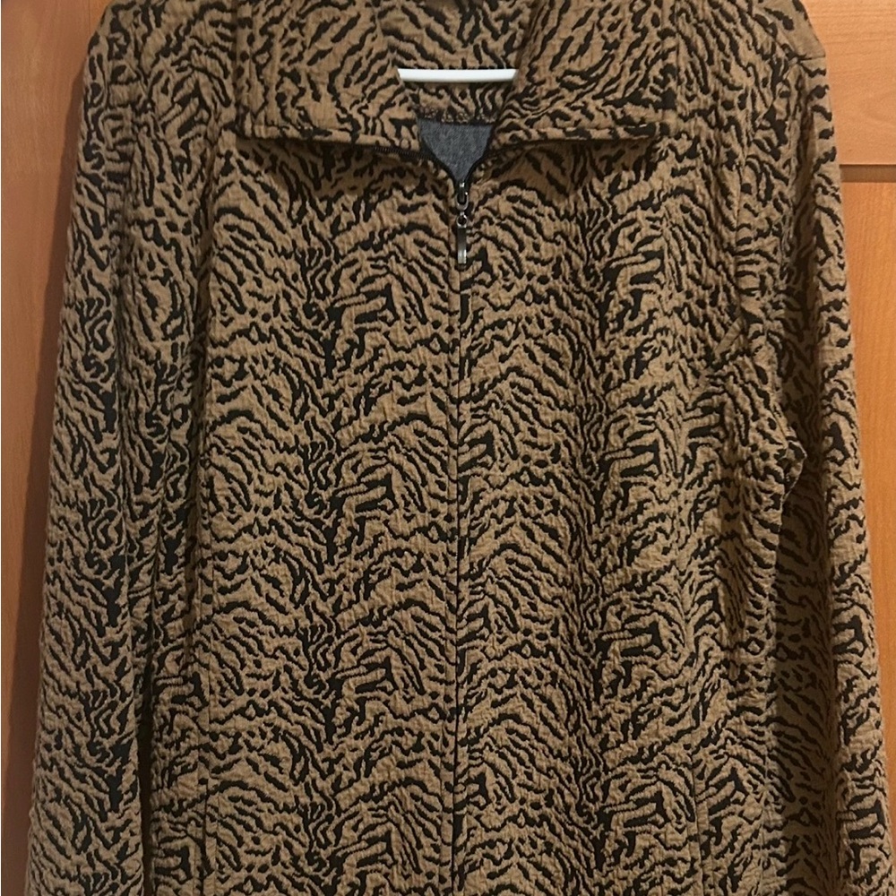 Stylish Zebra Print Women's Blazer